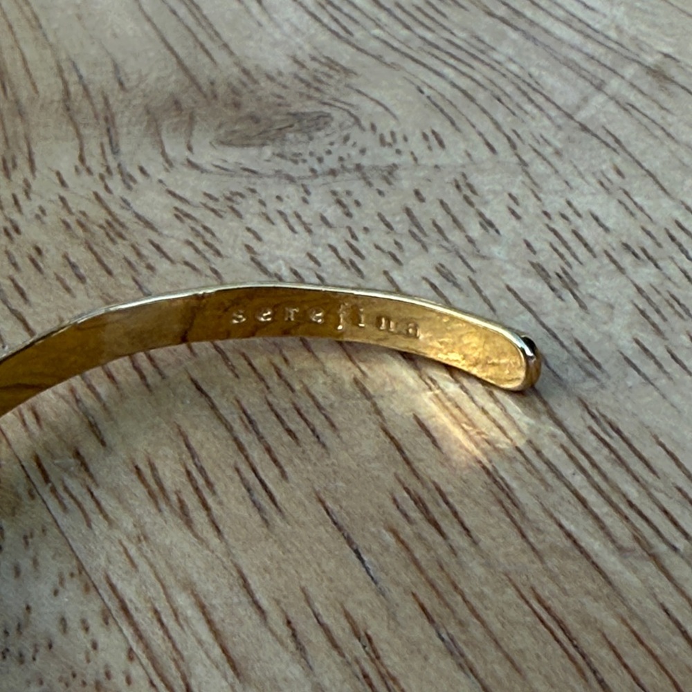 Serefina Gold-Plated Hammered Cuff Bracelet From Anthropologie!!🔥🔥🔥 - Picture 14 of 16